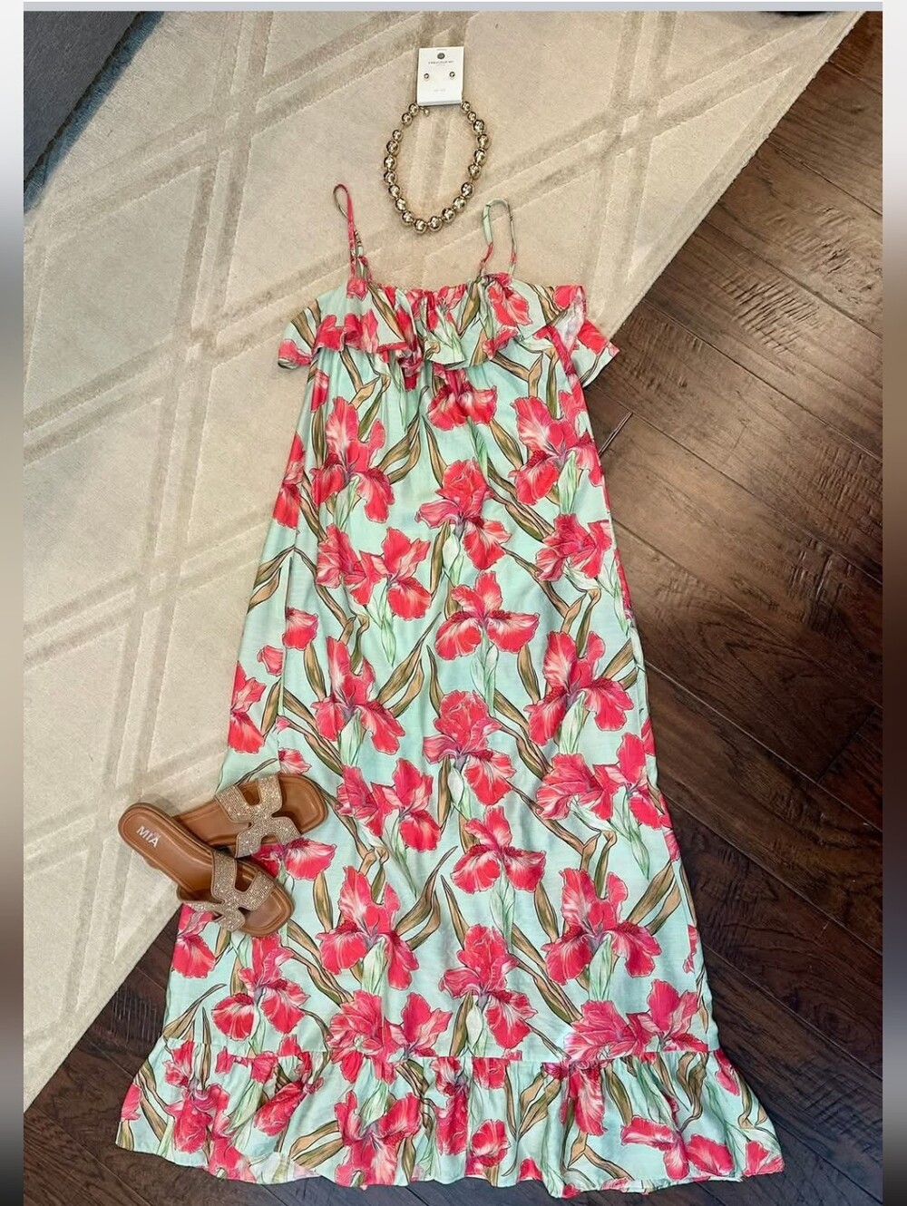 She + Sky Maxi Dress NWT